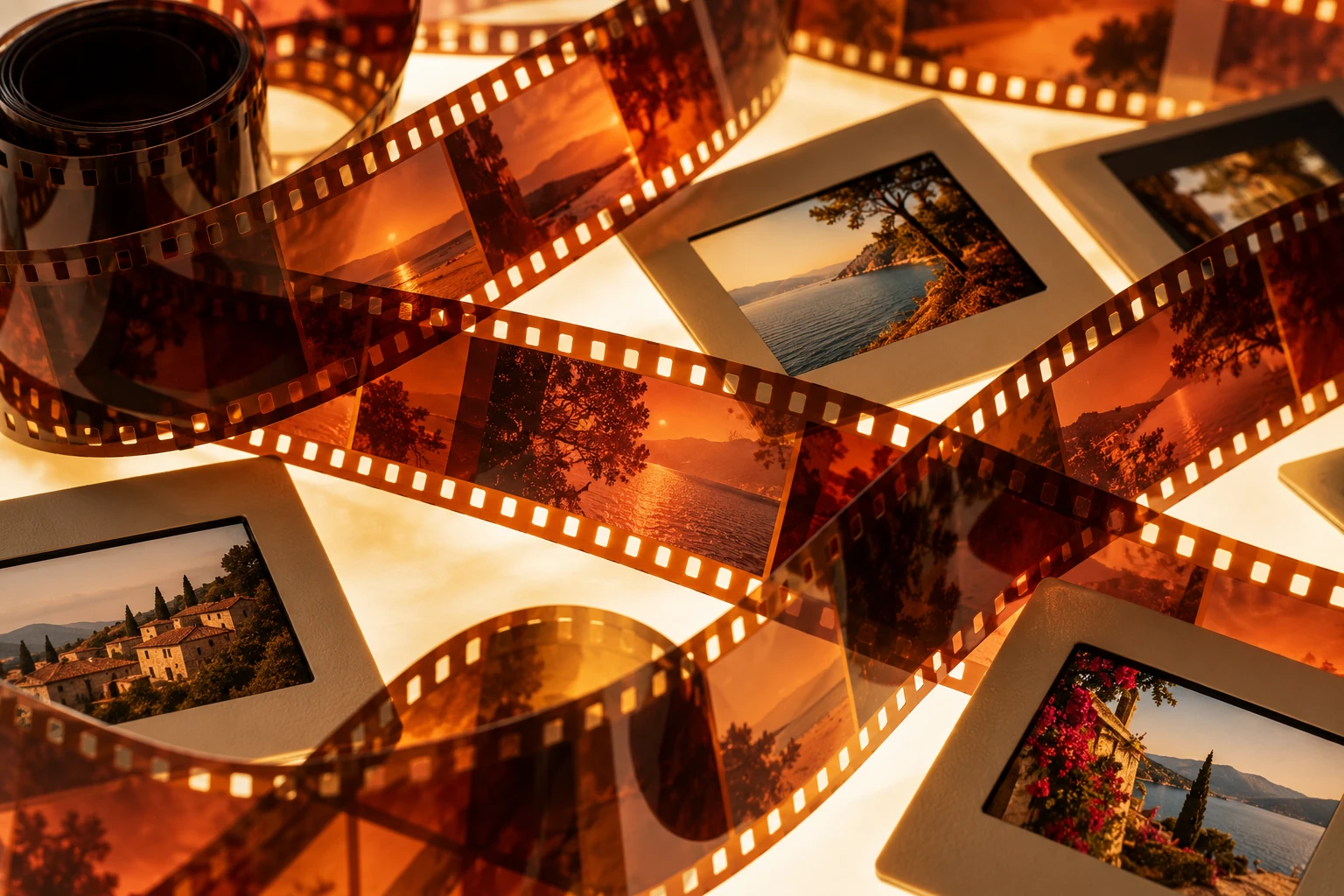 Editorial illustration — Colour negative and slide film: two paths to colour