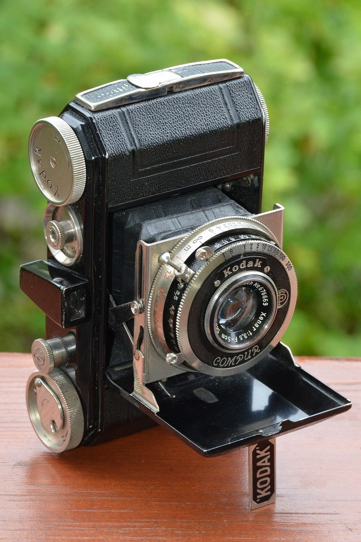 Kodak Retina Typ 117 von 1934, 24-×-36-Faltkamera. Spätere dokumentarische Objektaufnahme von Dnalor 01.