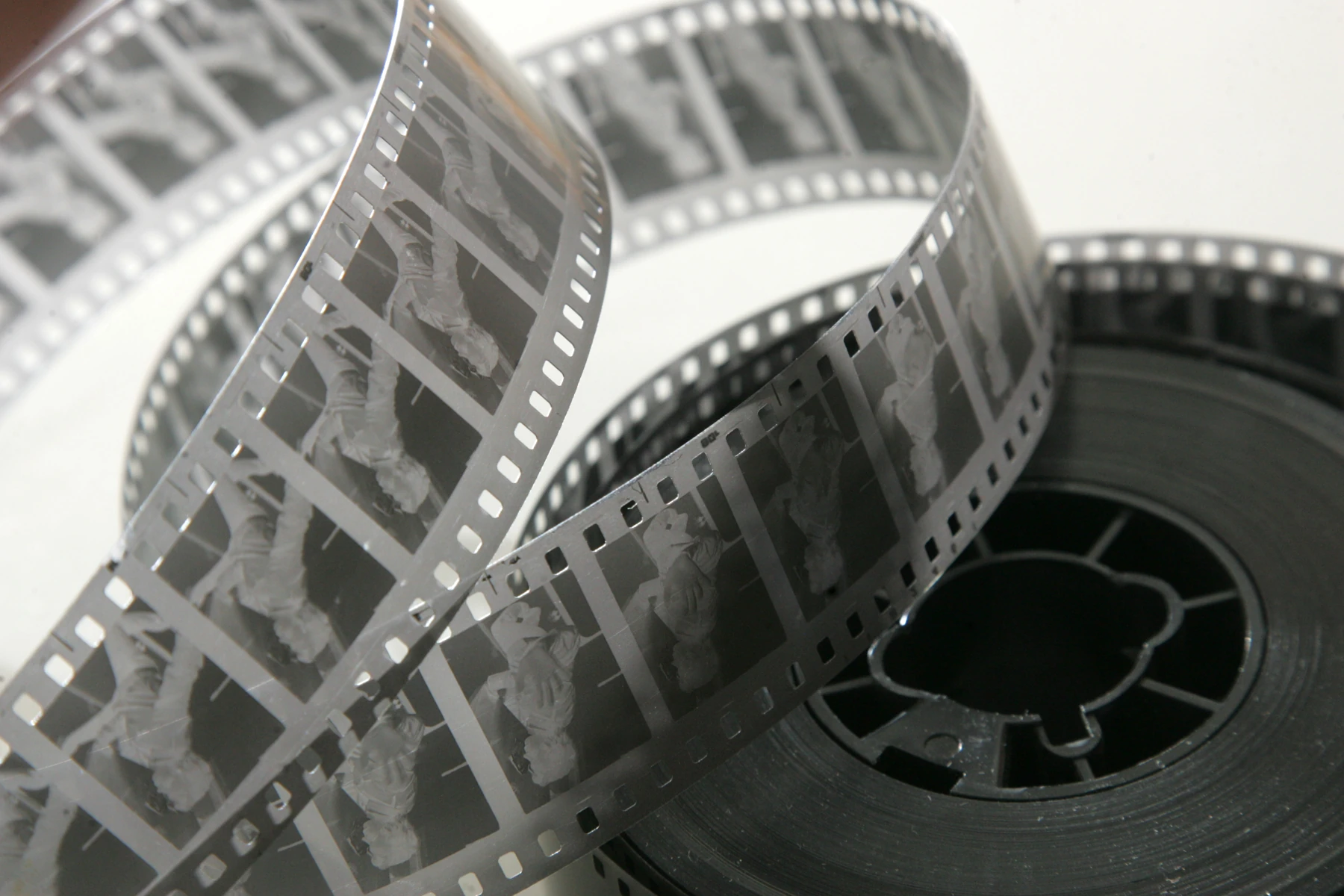 35 mm black-and-white motion-picture negative on a reel.